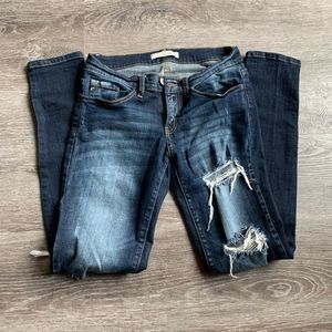 Kaucau Distressed Skinny Jeans Size 27 Blue
